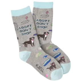 Adopt Don't Shop Women's Crew Socks