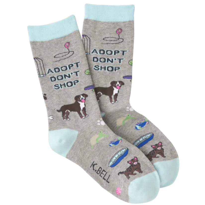 Adopt Don't Shop Women's Crew Socks