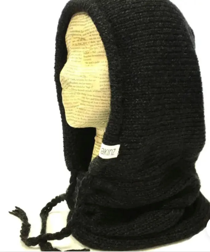 AKINZ UNISEX VERSE HOODED COWL NECK WINTER ACCESSORY