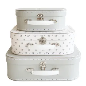 Alimrose - Starry Night Suitcase - 3 Piece Set Grey