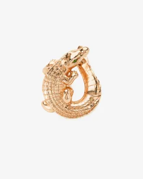 Bibi Van Der Velden - Women's Alligator Twist Earring - (Rose Gold)