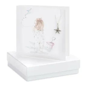 Boxed Beach Baby Necklace Card