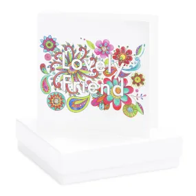 Boxed Boho Lovely Friend Earring Card