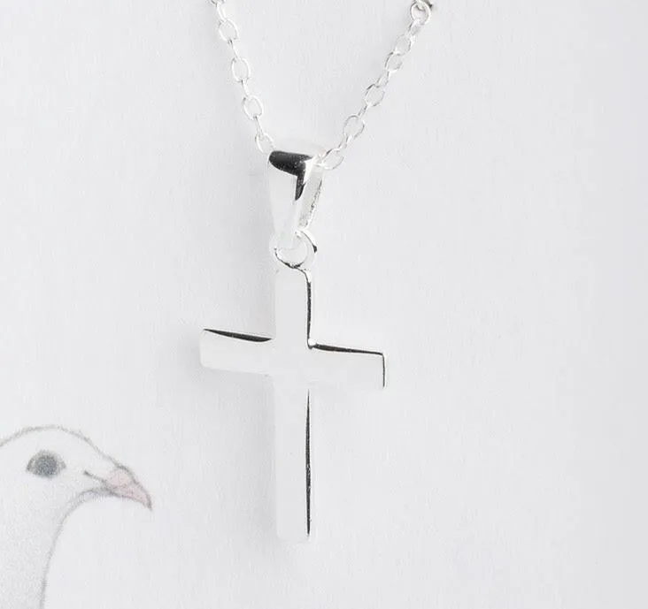 Boxed Dove and Cross Necklace Card