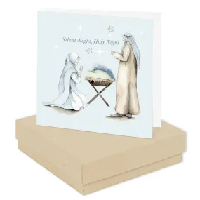 Boxed Earring Card Christmas Nativity