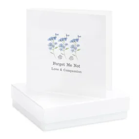 Boxed Forget Me Not Earring Card