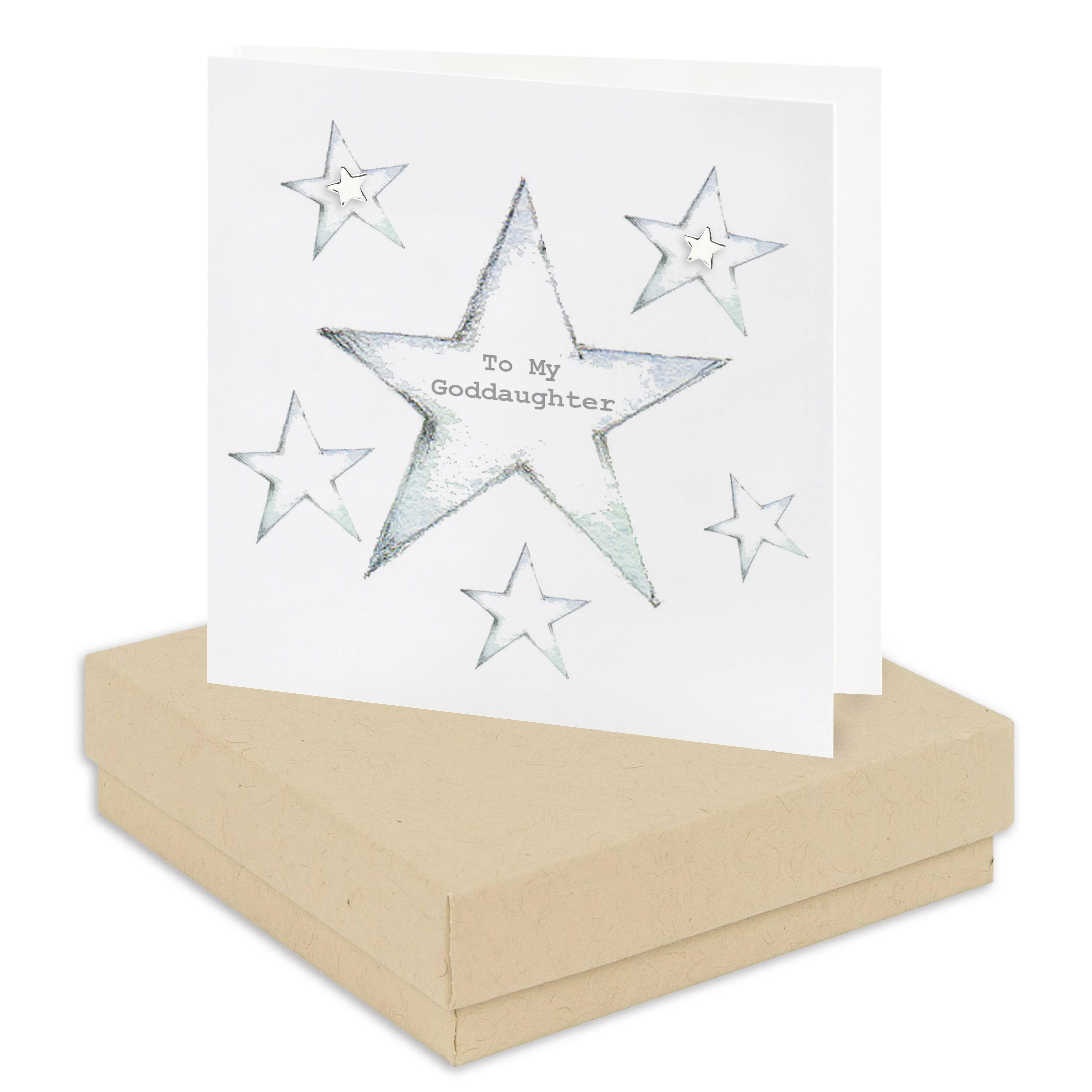 Boxed Goddaughter Earring Card