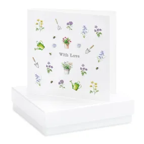 Boxed Multi Floral Garden Earring Card