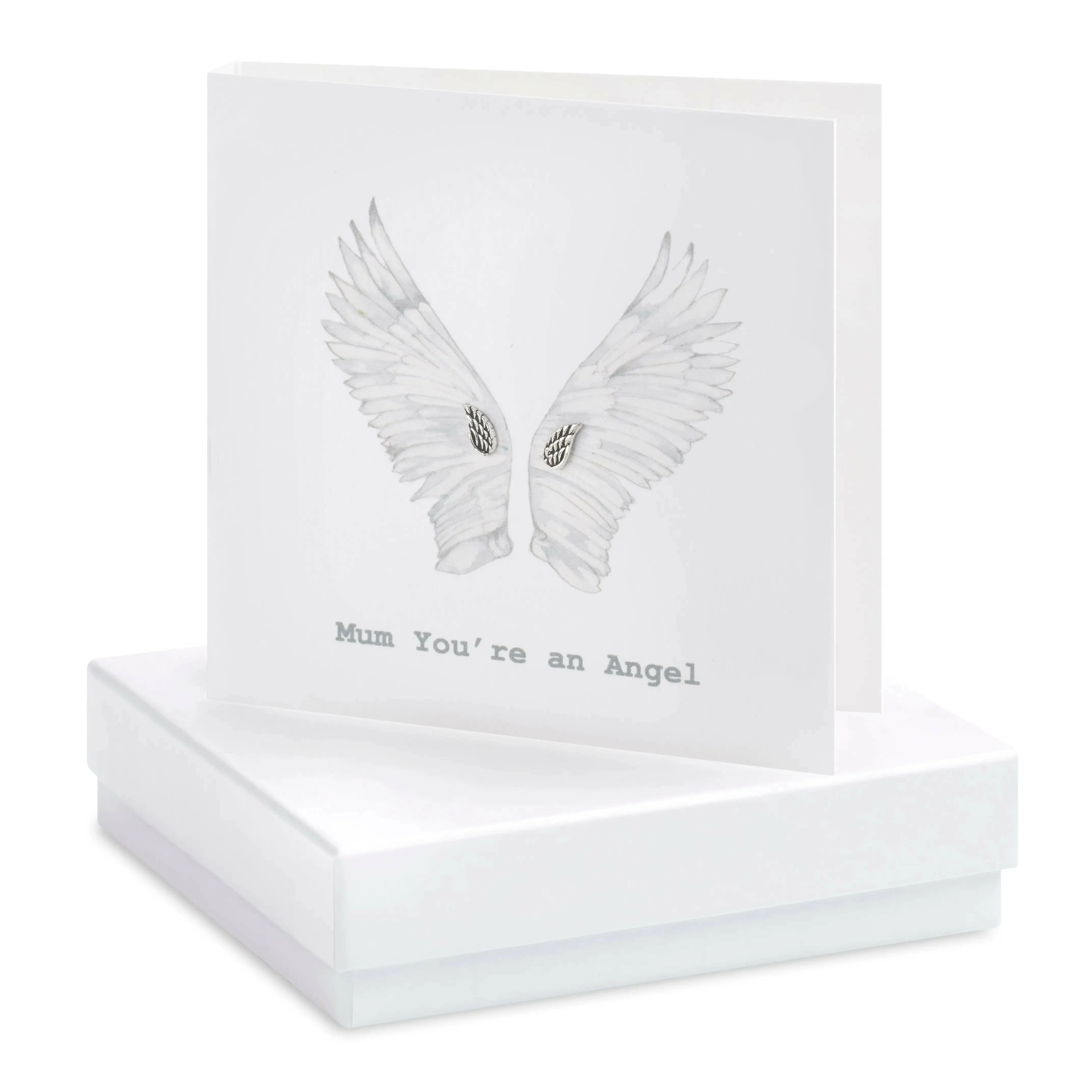 Boxed Mum You're an Angel Earring Card