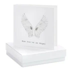 Boxed Mum You're an Angel Earring Card