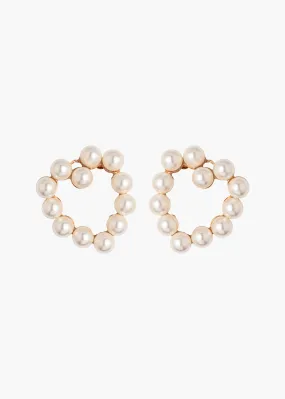 Carly Earrings -- Pearl