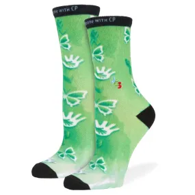 Cerebral Palsy Awareness Watercolor Crew Socks