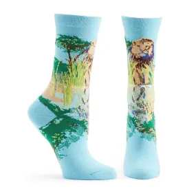 Endangered Cats Lion Sock