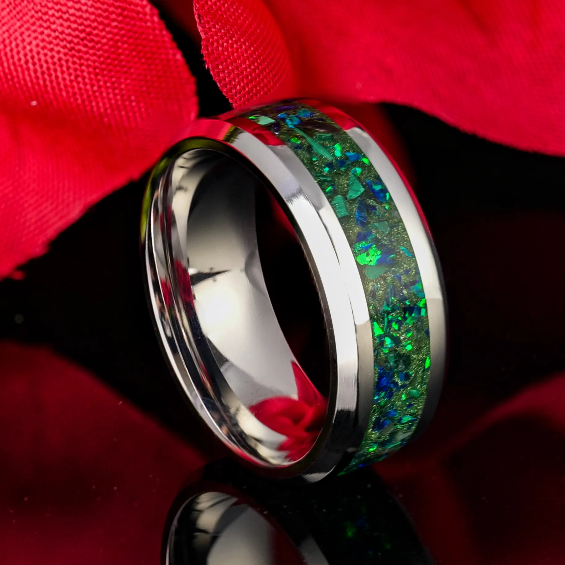 Evergreen Cobalt Chrome Glowstone Ring