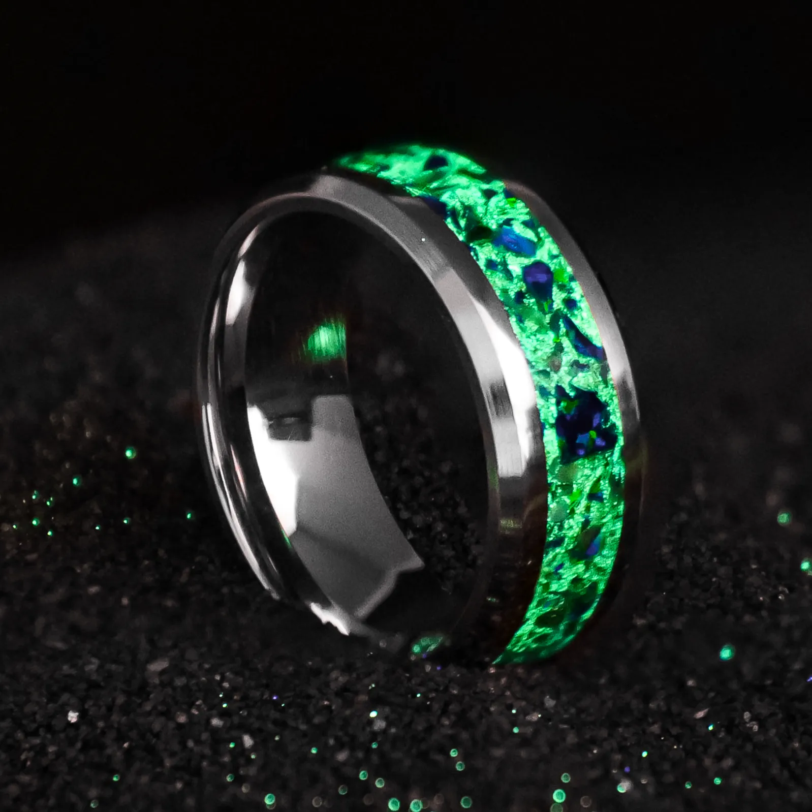 Evergreen Cobalt Chrome Glowstone Ring