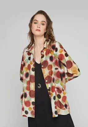 INGRID Printed thin cotton shirt