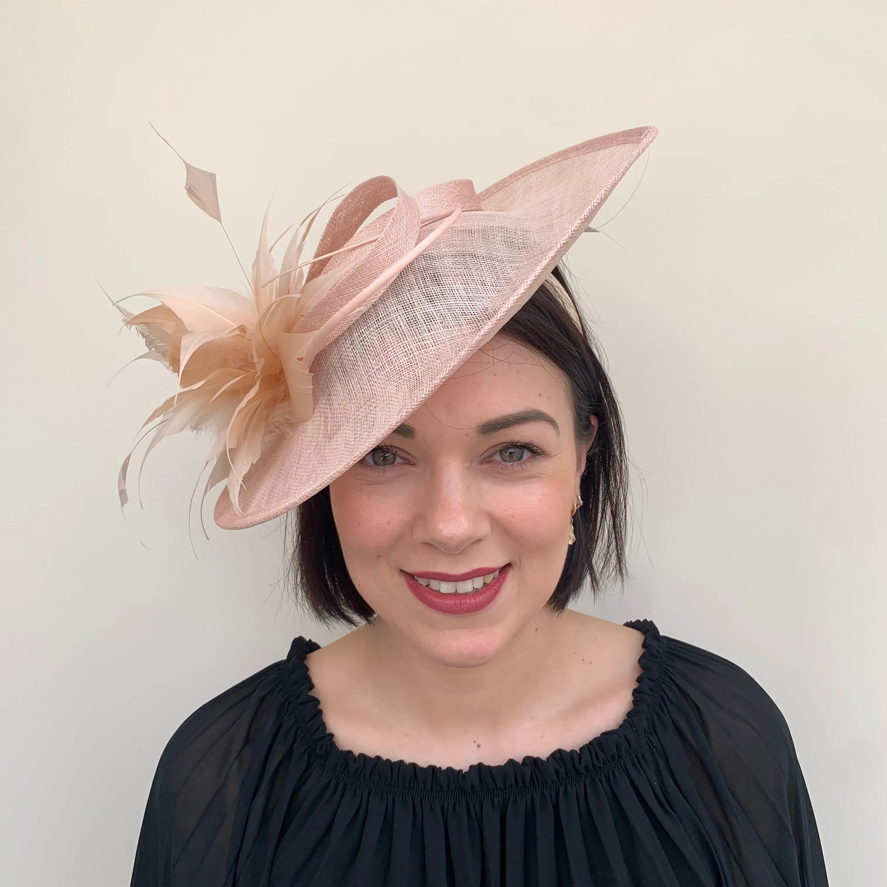 J Bees JB23/306 Fascinator On Headband In Pinks