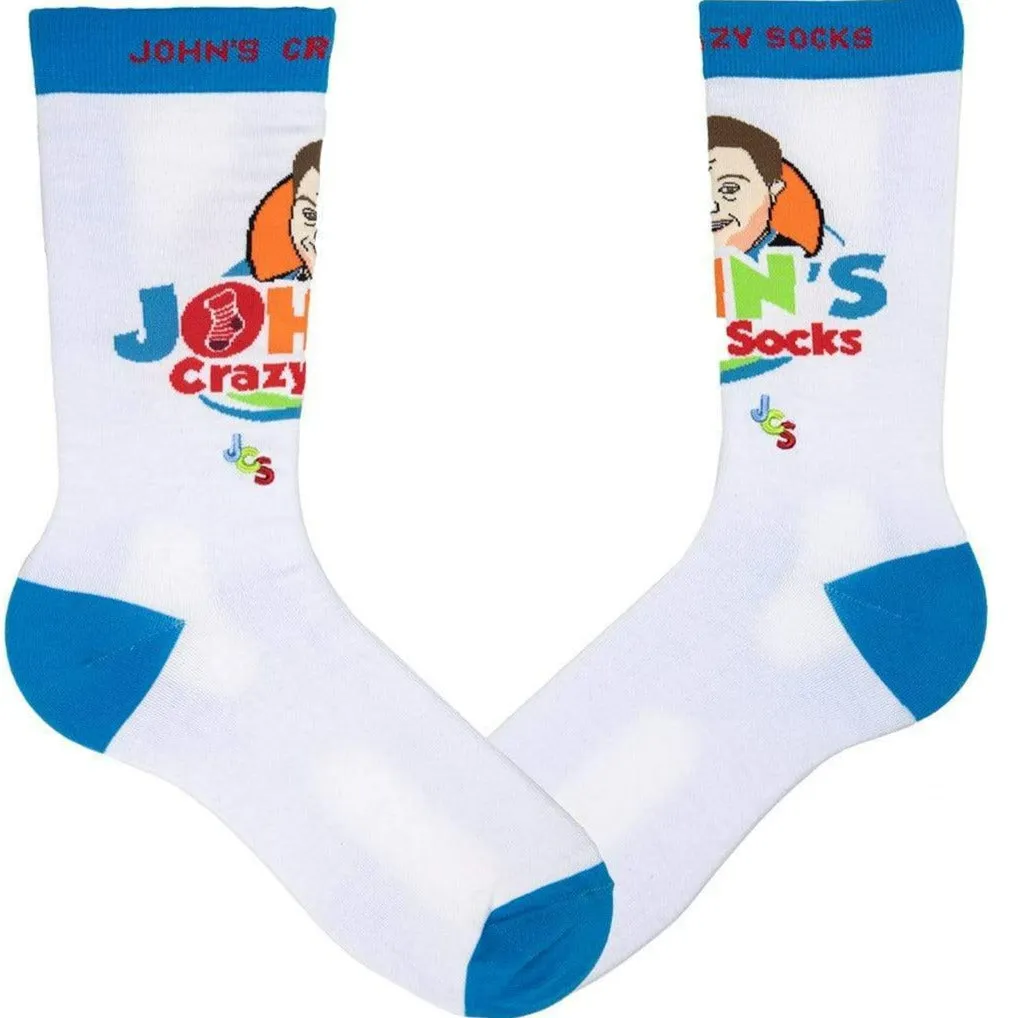 John's Crazy Socks Logo Socks