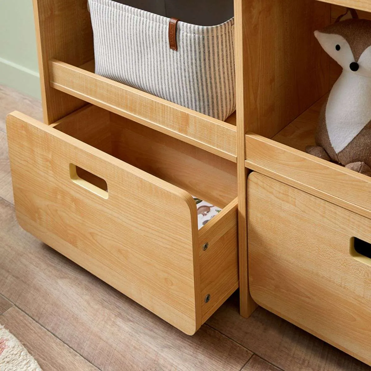 Theo Kids Bookshelf and Toy Drawer Organiser